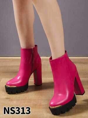 Botki damskie 7ANS313.FUSHIA Ocieplany (36/41,12par)