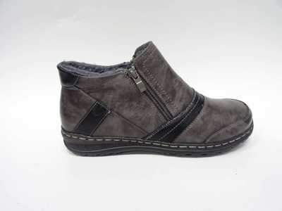 Botki damskie ocieplane  7A9662B-5.GREY   (37/42,12par)