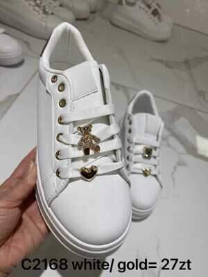 Buty sportowe damskie 7AC2168.WHITE/GOLD (36/41,12par)