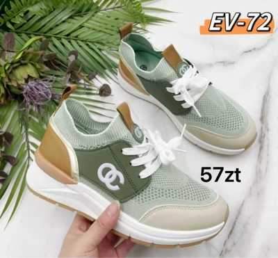 Buty sportowe damskie 7AEV-72.GREEN (36/41,12par)