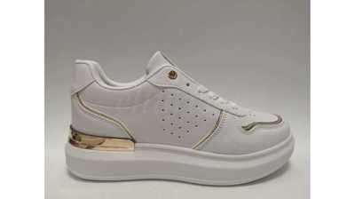 Buty sportowe damskie 7ASX33.WHITE/GOLD (36/41,12par)