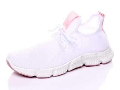 Buty sportowe damskie 7AYF608-11.WHITE/PINK (36/41,12par)