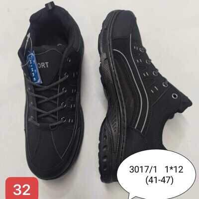 Buty sportowe męskie 9A3017-1.BLACK (41/47,12par)