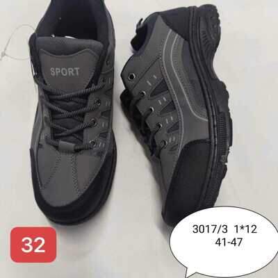 Buty sportowe męskie 9A3017-3.GREY (41/47,12par)