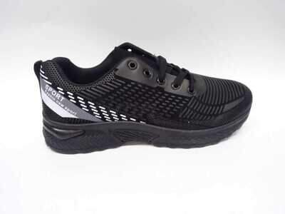 Buty sportowe męskie 9A6037-5.BLACK/WHITE (41/46,12par)