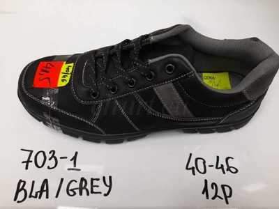 Buty sportowe męskie 9A703-1.BLACK/GREY (40/46,12par)