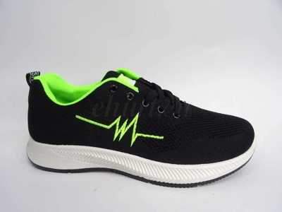 Buty sportowe męskie 9AK3120-4.BLACK/GREEN (41/46,12par)