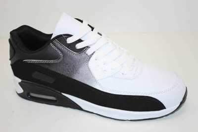 Buty sportowe męskie   9AM7F-721.WHITE/BLACK    (41/46,12par)