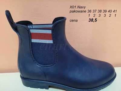 Kalosze damskie 7AX01.NAVY (36/41,12par)