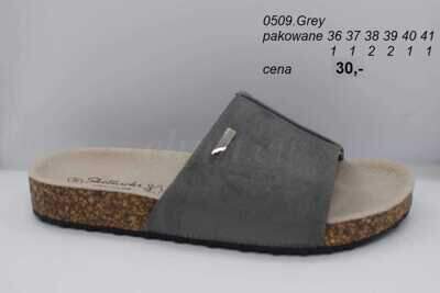 Klapki damskie 7A0509.GREY (36/41,8par)