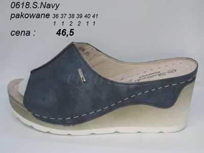 Klapki damskie 7A0618-S.NAVY (36/41,8par)