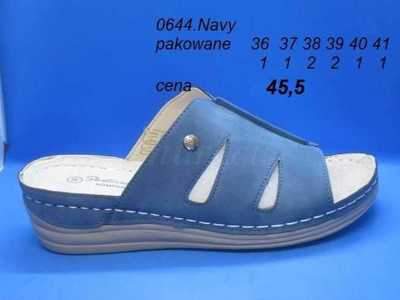 Klapki damskie 7A0644.NAVY (36/41,8par)