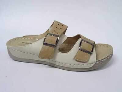 Klapki damskie 7A5718-2.BEIGE (36/42,12par)