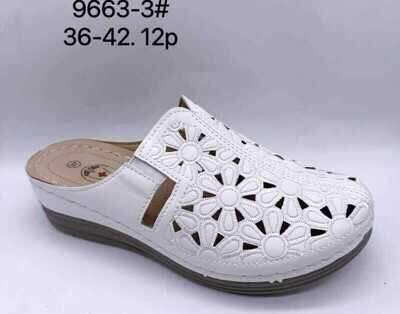 Klapki damskie 7A9663-3.WHITE (36/42,12par)