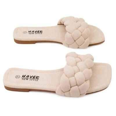 Klapki damskie 7ADH20A-9.BEIGE (36/41,12par)