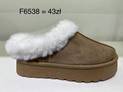 Klapki damskie  7AF6538.KHAKI    (36/41,12par)