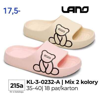 Klapki damskie 7AKL-3-0232A.MIX (35/40,18par)