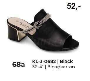 Klapki damskie 7AKL-3-0682.BLACK (36/41,8par)