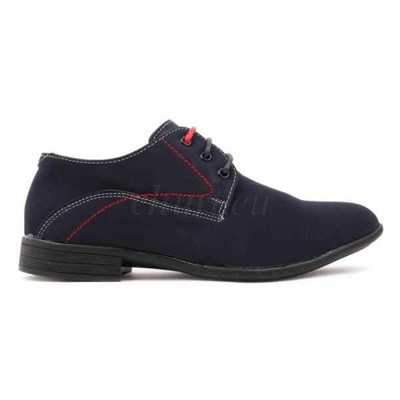 Półbuty chłopięce 7AAB127B-3.NAVY/RED (36/41,12par)