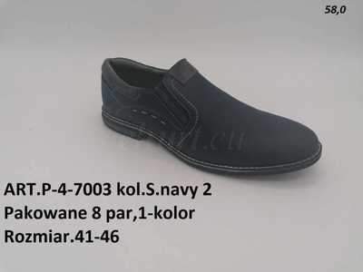 Półbuty męskie 9AP-4-7003.NAVY (41/46,8par)