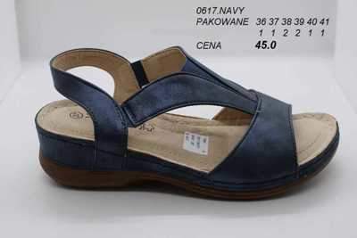 Sandały damskie 7A0617.NAVY (36/41,8par)