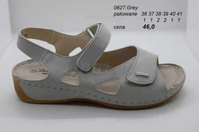 Sandały damskie 7A0627.GREY (36/41,8par)