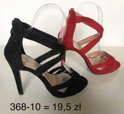 Sandały damskie 7A368-10.BLACK, RED (36/41,12par)