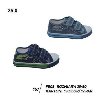 Trampki chłopięce 3AFB03.NAVY, BLUE (25/30,12par)