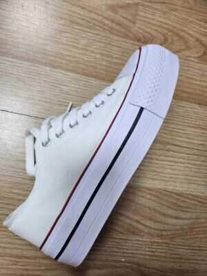 Trampki damskie  7AQY832-9.WHITE  (36/41,12par)