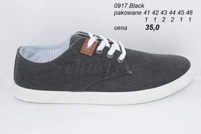 Trampki męskie 9A0917.BLACK (41/46,8par)