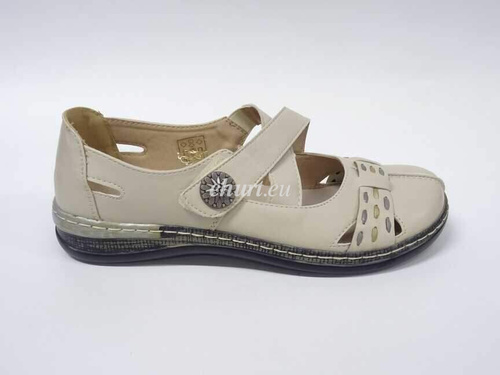 Balerinki damskie 7A9537-7.BEIGE (36/41,12par)