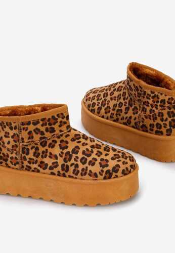 Botki damskie 7A130-44.LEOPARD (36/41,12par)