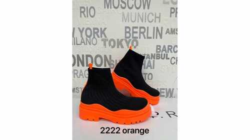 Botki damskie 7A2222.ORANGE Ocieplane (36/41,12par)