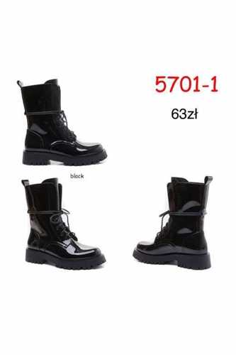 Botki damskie  7A5701-1.BLACK  (36/41,12par)