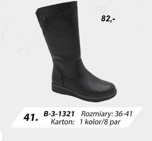 Botki damskie   7AB-3-1321.BLACK  (36/41,8par)