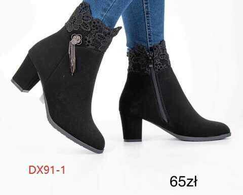 Botki damskie 7ADX91-1.BLACK (36/41,12par)