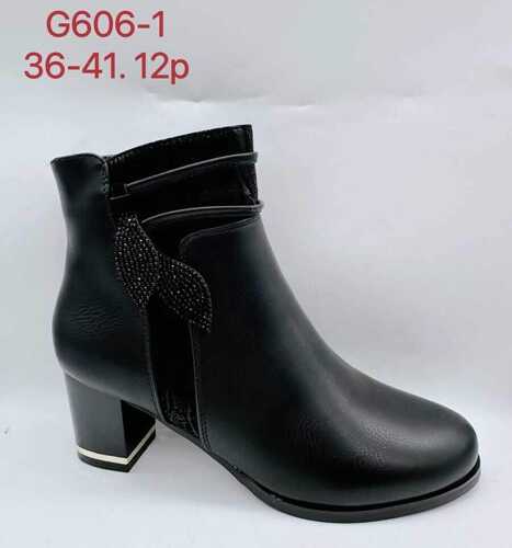 Botki damskie 7AG606-1.BLACK (36/41,12par)