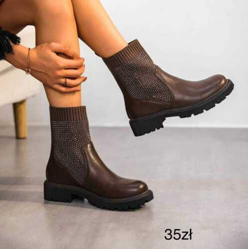 Botki damskie 7AR-206.BROWN (36/41,12par)