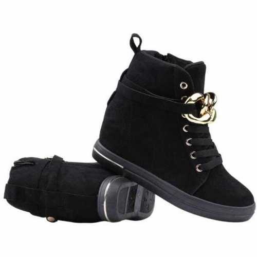 Botki damskie 7AR236A-1.BLACK/GOLD (36/41,12par)