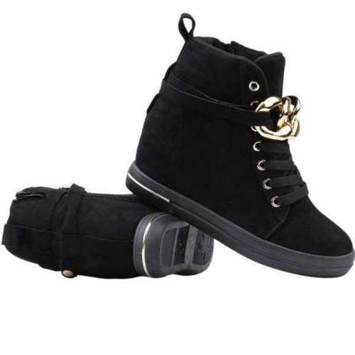 Botki damskie 7AR236A-1.BLACK/GOLD (36/41,12par)