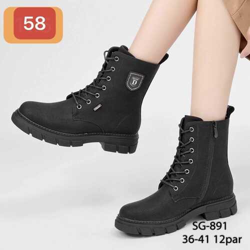 Botki damskie 7ASG-891.BLACK (36/41,12par)