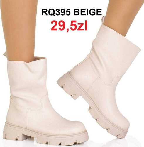 Botki damskie ocieplane  7ARQ395.BEIGE (36/41,12par)