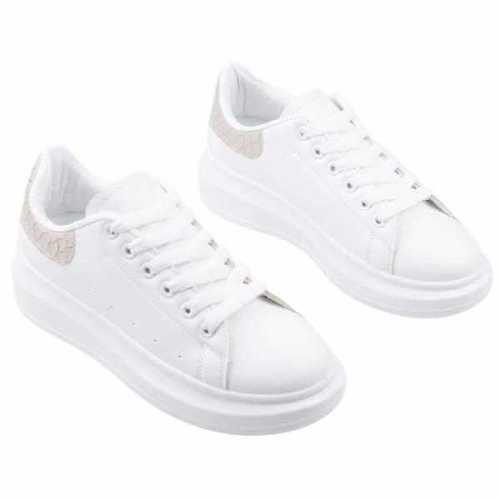 Buty sportowe damskie 7AB1238-4.WHITE/GOLD (36/41,12par)