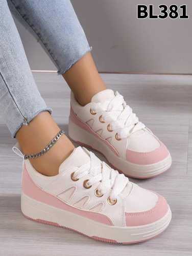 Buty sportowe damskie 7ABL381.WHITE/PINK (36/41,12par)