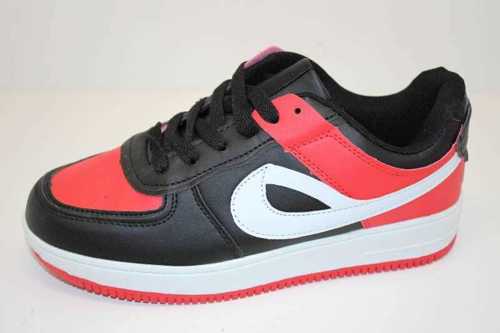 Buty sportowe damskie   7ADN89-52.BLACK/RED/WHITE  (36/41,12par)