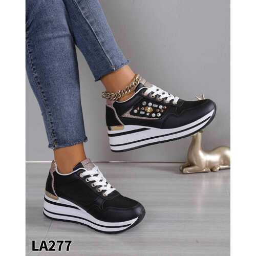 Buty sportowe damskie  7ALA277.BLACK    (36/41,12par)