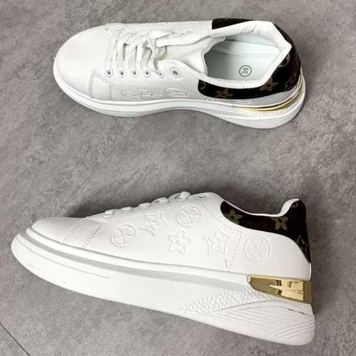 Buty sportowe damskie 7AMK668.WHITE/BROWN (36/41,12par)