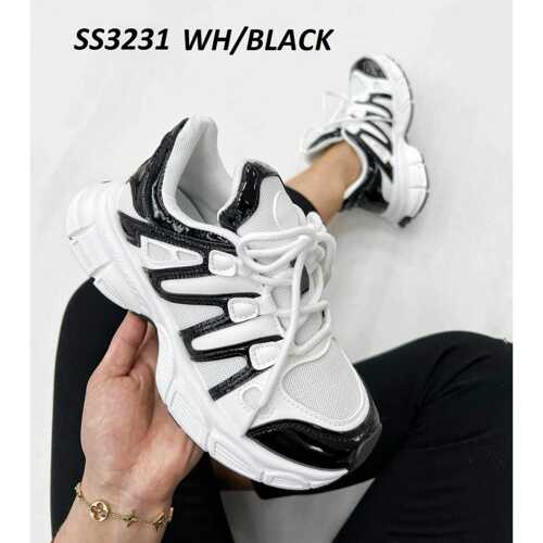 Buty sportowe damskie 7ASS3231.WHITE/BLACK (36/41,12par)