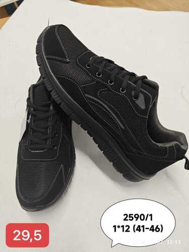 Buty sportowe męskie 9A2590-1.BLACK (41/46,12par)