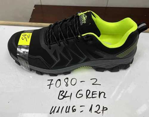 Buty sportowe męskie 9A7080-2.BLACK/GREEN (41/46,12par)